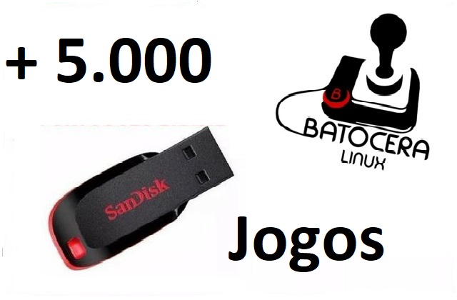 Pendrive Gamer +10 Mil Jogos (Funciona em Windows 10) PC Computador Notebook