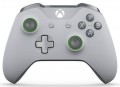 Controle Microsoft Xbox One Modelo Novo Grooby Cinza/Verde com Entrada P2