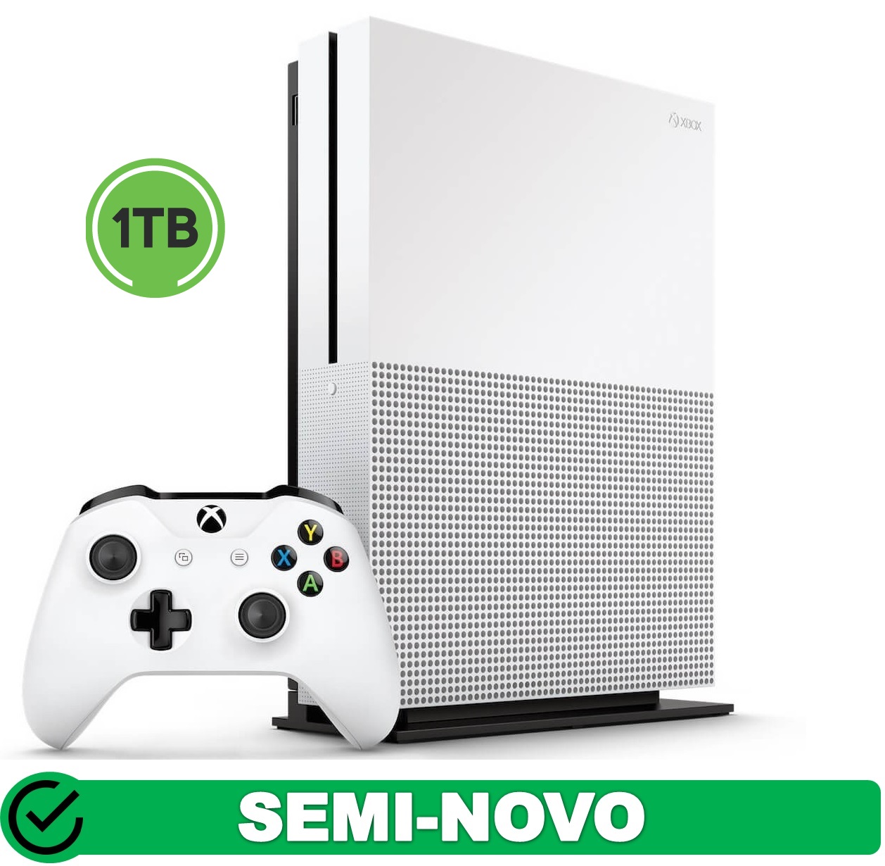 Microsoft Xbox One S 1TB Seminovo Usado Completo na Caixa + Garantia