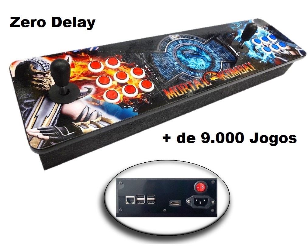 Análise Fliperama Portátil Slim 12mil jogos COMPLETO !!! www